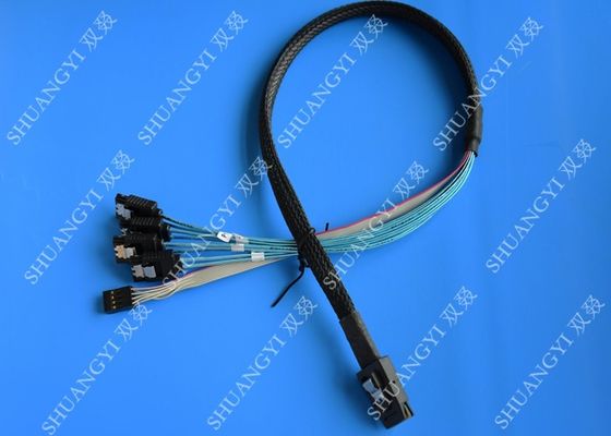 Trung Quốc Internal SFF 8087 To SATA SAS Serial Attached SCSI Cable 75cm With Sideband SGPIO nhà cung cấp