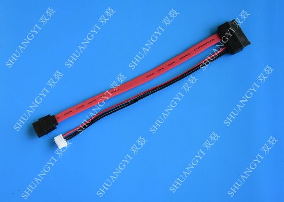 Trung Quốc Slimline SATA Cable 13pin (7 + 6pin) nữ cho nữ SATA Với bộ chuyển đổi LP4 nhà cung cấp