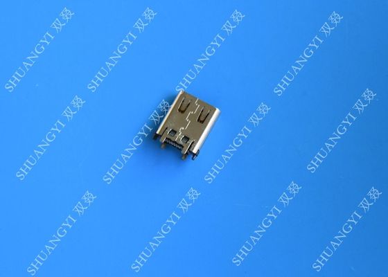Trung Quốc Electrical SMT DIP 24 Pin USB Connector USB 3.1 Type C Female 10000 Cycles nhà cung cấp