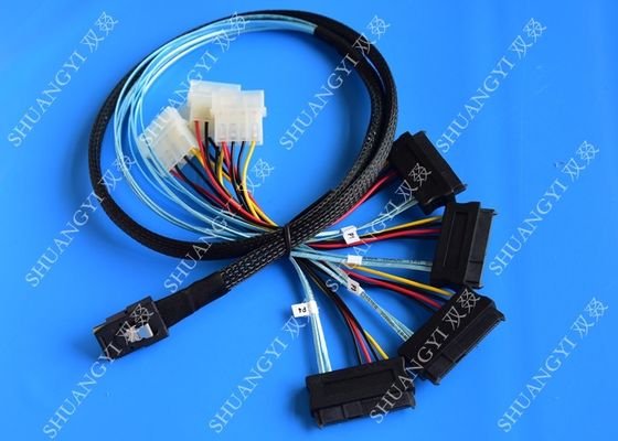 Trung Quốc 1M Serial Attached SCSI Cable Mini SAS 36-Pin Male To SAS 29-Pin Female Cable nhà cung cấp