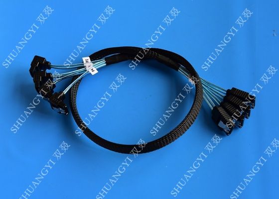 Trung Quốc 8 Inch SATA III 6.0 Gbps 7 Pin Female To Female Data Cable With Locking Latch Blue nhà cung cấp