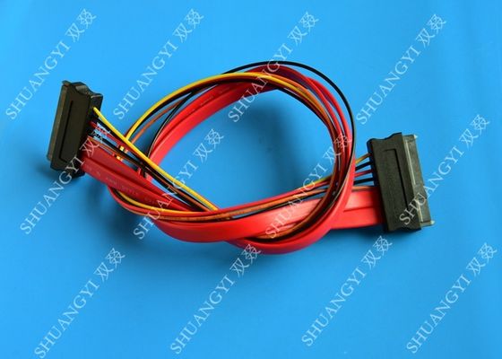 Trung Quốc Red SATA Data Cable Slimline SATA To SATA Female / Male Adapter With Power nhà cung cấp