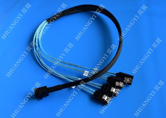 Trung Quốc Internal HD Mini SAS (SFF-8643) to 4 SATA Reverse Breakout Cable 0.5m nhà cung cấp