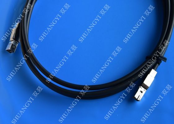 Trung Quốc 3.3FT External SAS Cable HD Mini SAS SFF-8644 To SFF-8644 Cable 1M / Black nhà cung cấp
